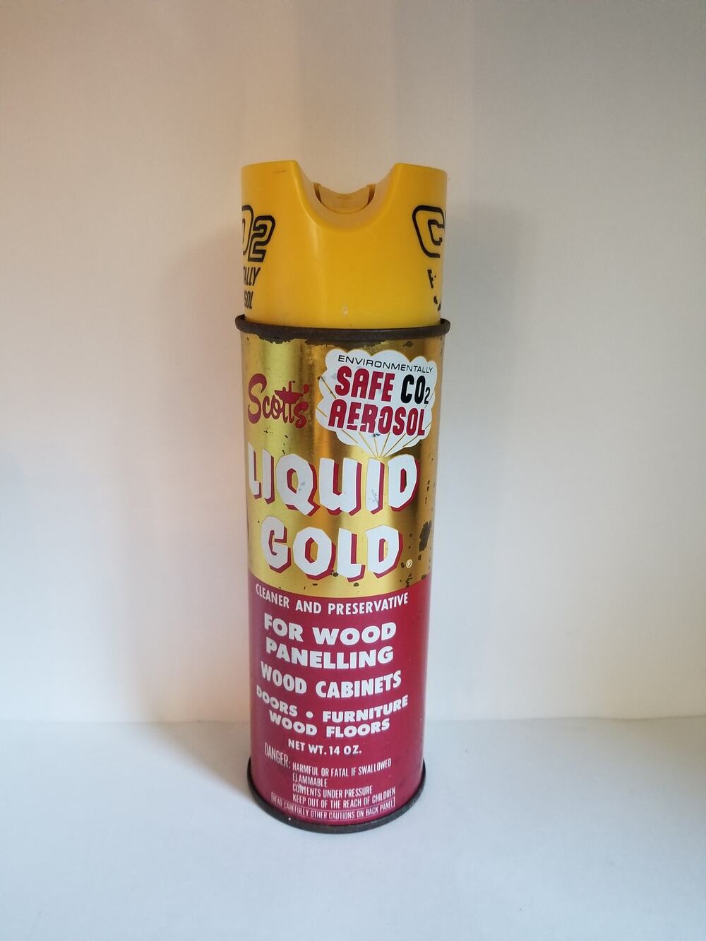 Scotts Liquid Gold Wood Cleaner & Preservative 14oz 50% Full Yellow Top